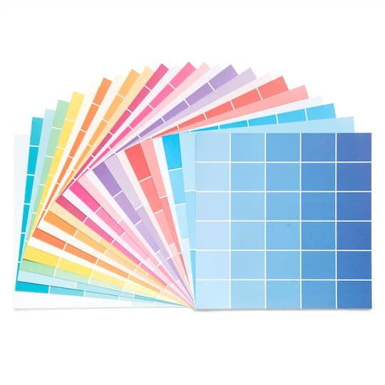 Buy the Paint Chip Paper Pad by Craft Smart®, 12" x 12" at Michaels